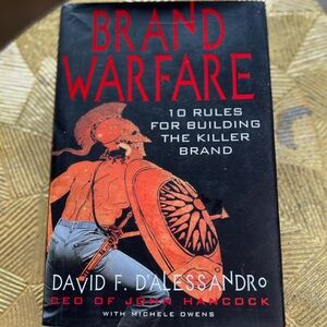 Brand Warfare Book by David F. D'Alessandro - Black and Red Cover